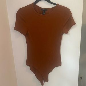 Forever 21 Burnt Orange Bodysuit Size Large